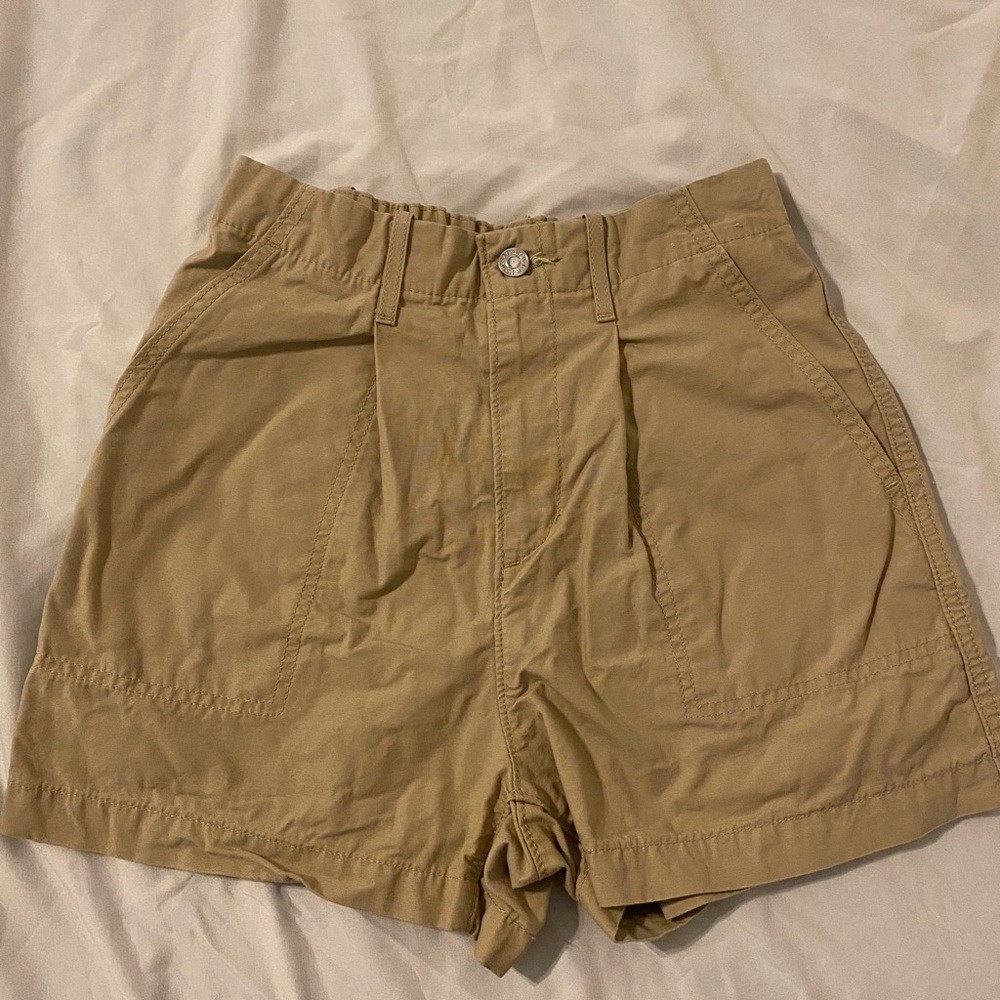 Levi's Tan High Waist Shorts